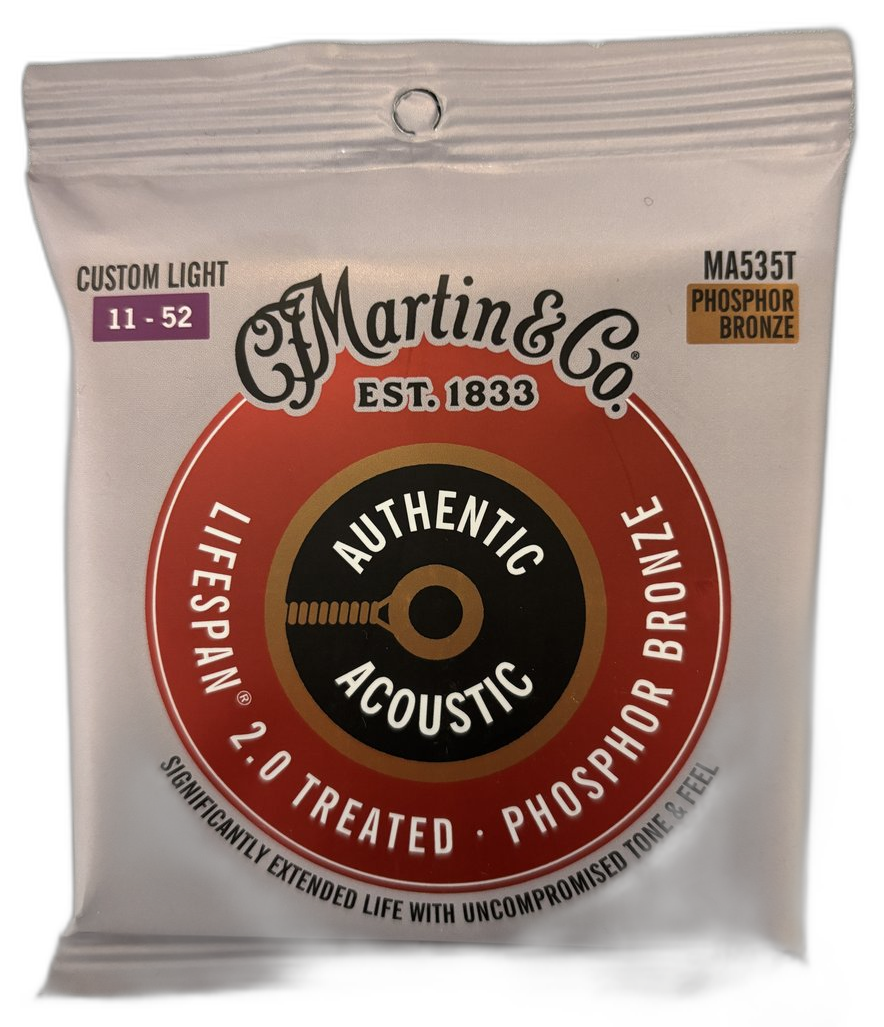 Martin & Co. Lifespan 2.0 Phosphor Bronze — Custom Light 11-52 · Corde per chitarra acustica · R&D Sound Lugano