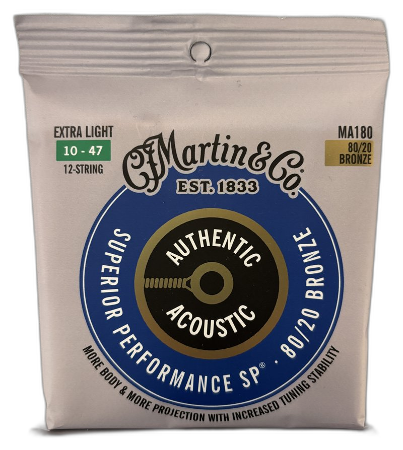 Martin & Co. Superior Performance SP — Extra Light 10-47 · 12 corde · Corde per chitarra acustica · R&D Sound Lugano