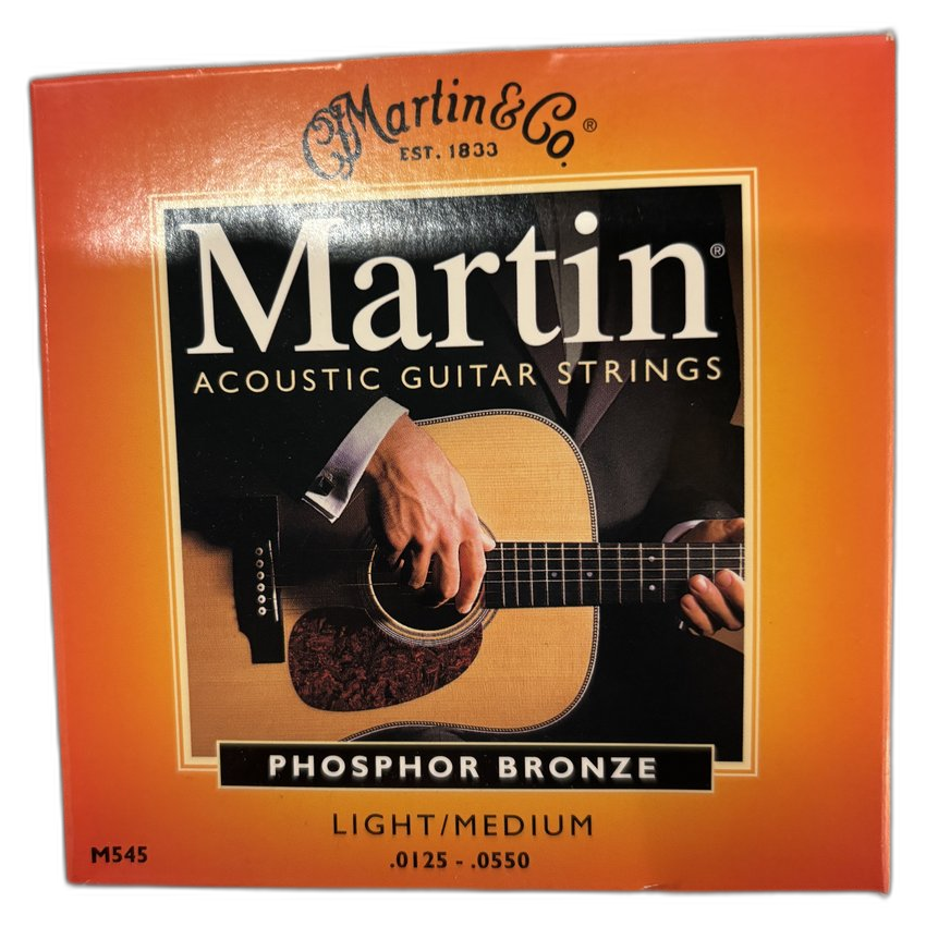 Martin & Co. Phosphor Bronze M545 — Light/Medium 12.5-55 · Corde per chitarra acustica · R&D Sound Lugano