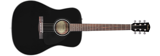Fender CD-60 Dreadnought V3 DS — Walnut Fingerboard, Black · Chitarre acustiche · R&D Sound Lugano